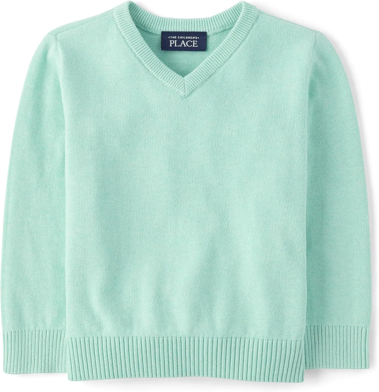 The Children's Place Baby Boys' and Toddler Long Sleeve V-Neck Pullover Sweater