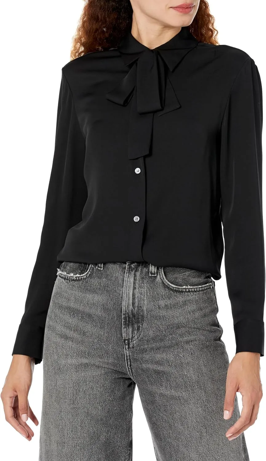 Theory Women's Tie-Neck Blouse