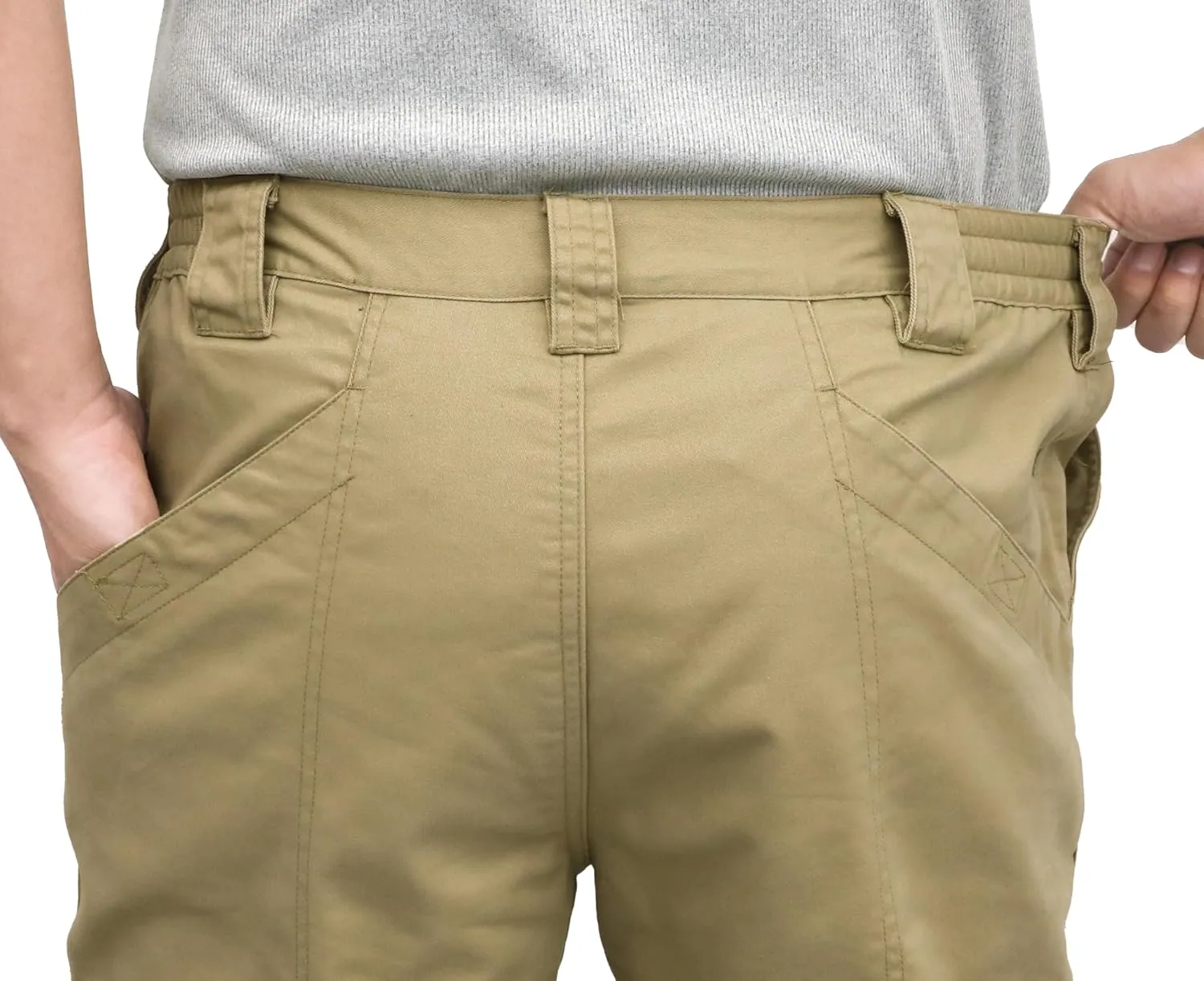 Titicaca Men's FR Cargo Pants Flame Resistant Pants Lightweight 7.5oz 100% Cotton Fire Retardant Elastic Waist Pants
