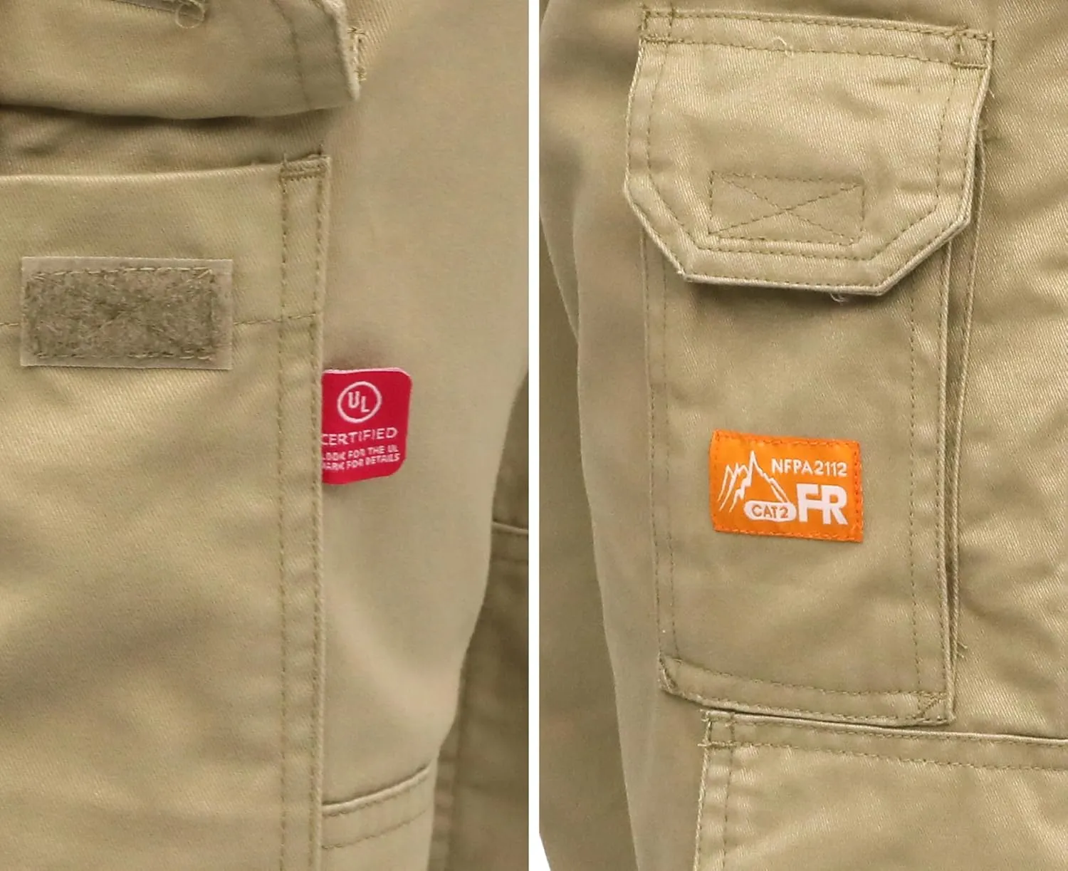 Titicaca Men's FR Cargo Pants Flame Resistant Pants Lightweight 7.5oz 100% Cotton Fire Retardant Elastic Waist Pants