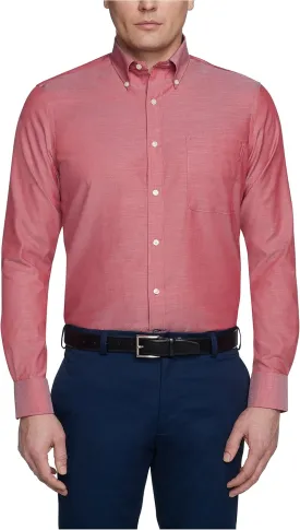 Tommy Hilfiger Men's Non Iron Solid Button Down Collar Shirt