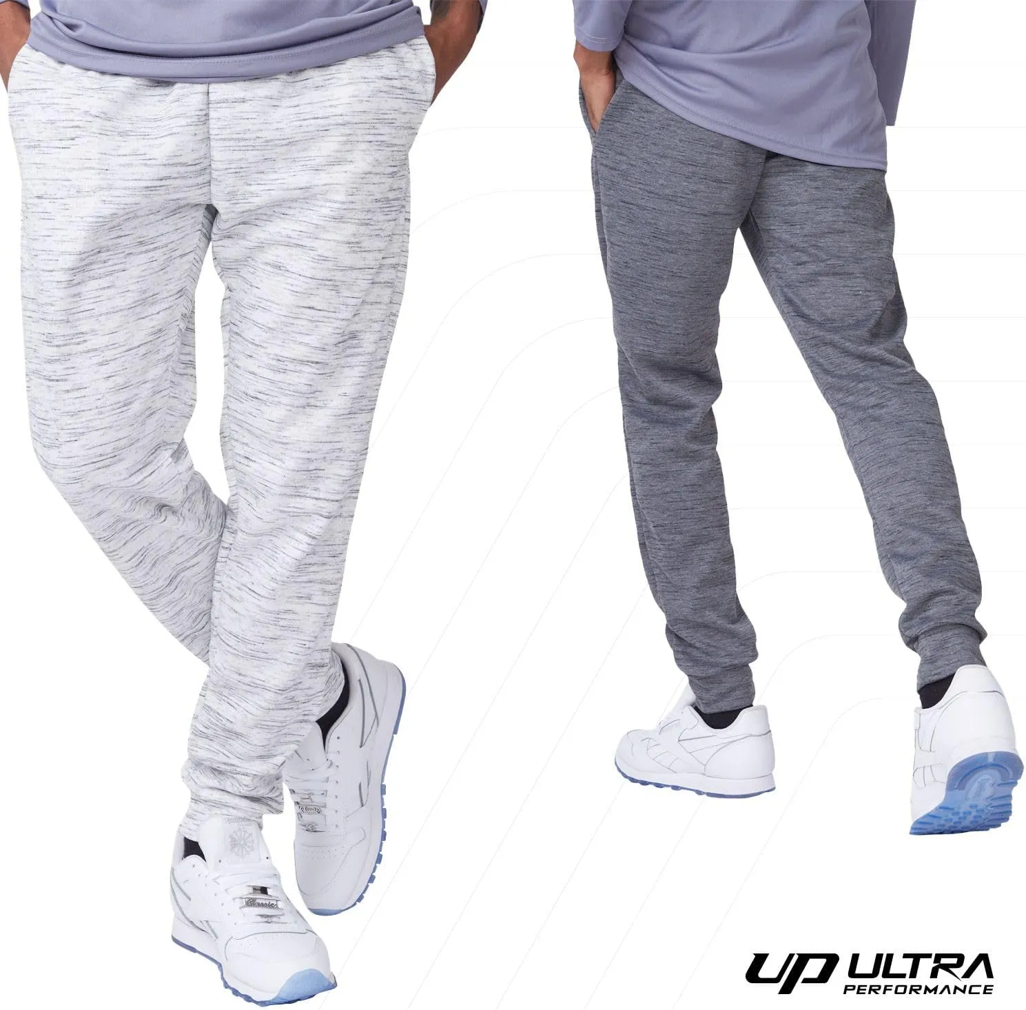 Ultra Performance 3 Pack Mens Joggers Mens Athletic Sweatpants with Pockets for Men, Small - 3X