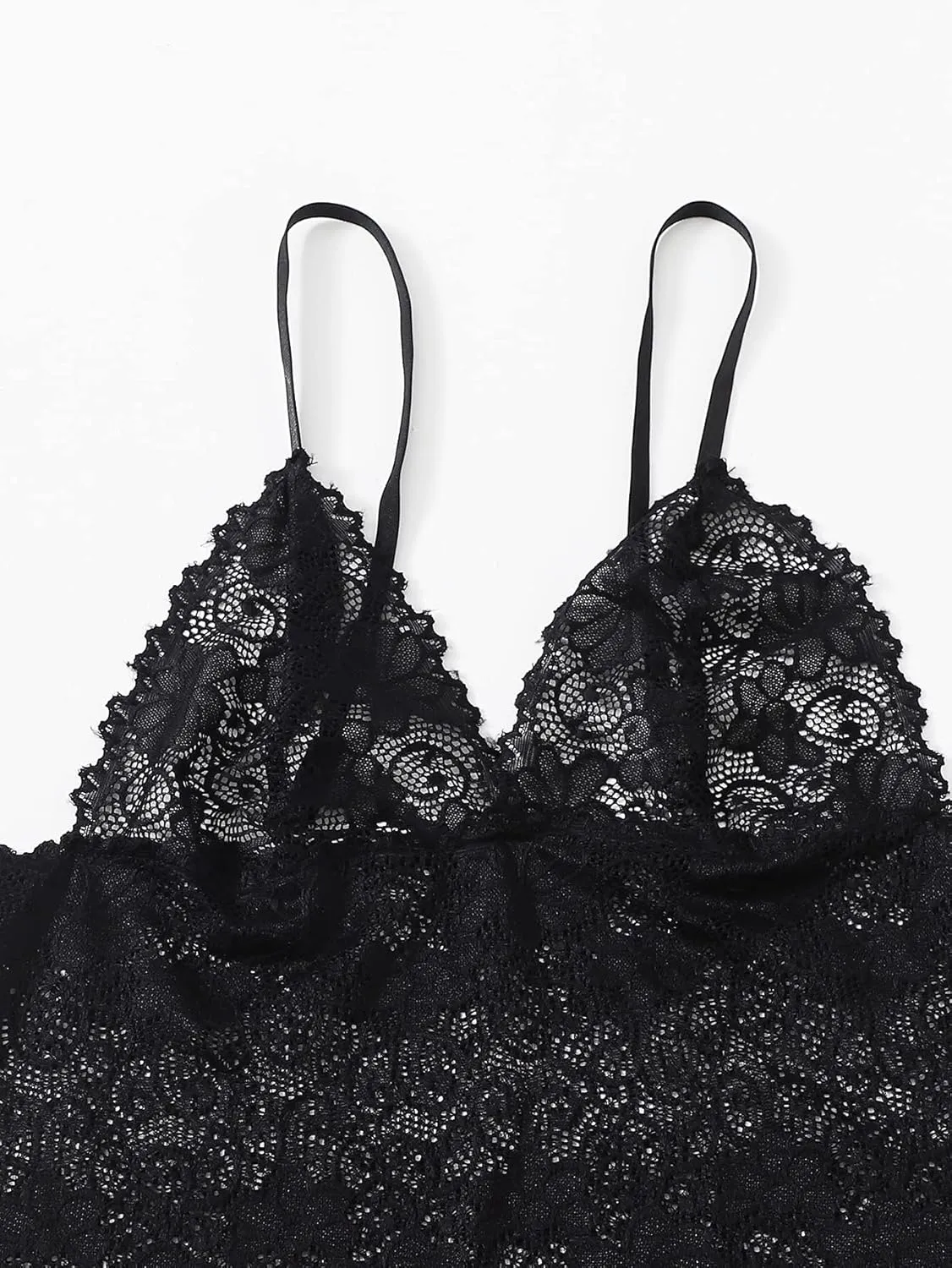 WDIRARA Women' Silk Satin Pajamas Set 4pcs Lingerie Floral Lace Cami Sleepwear with Robe