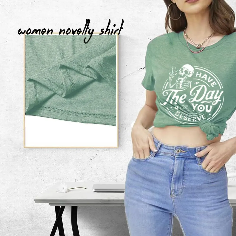 Women Novelty Shirt I Like Murder Shows Friends Horror Tee Maybe 3 People Funny Graphic Casual Athletic Tops