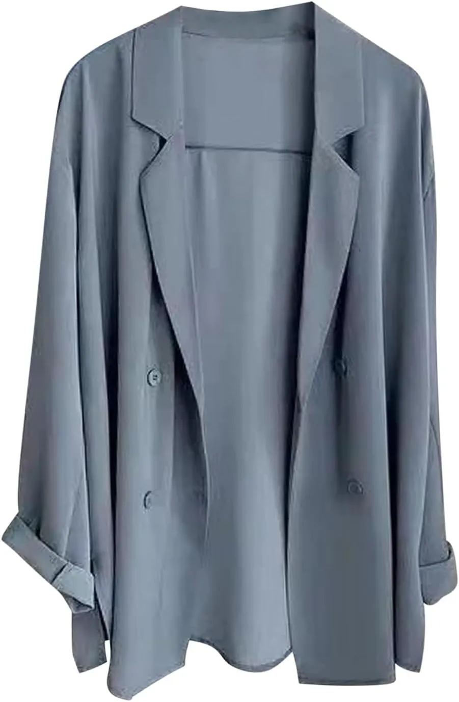 Women's Casual Lightweight Blazer Shirts Open Front Cardigans Soft Draped Long Sleeve Cardigan Fall Stylish Outfits