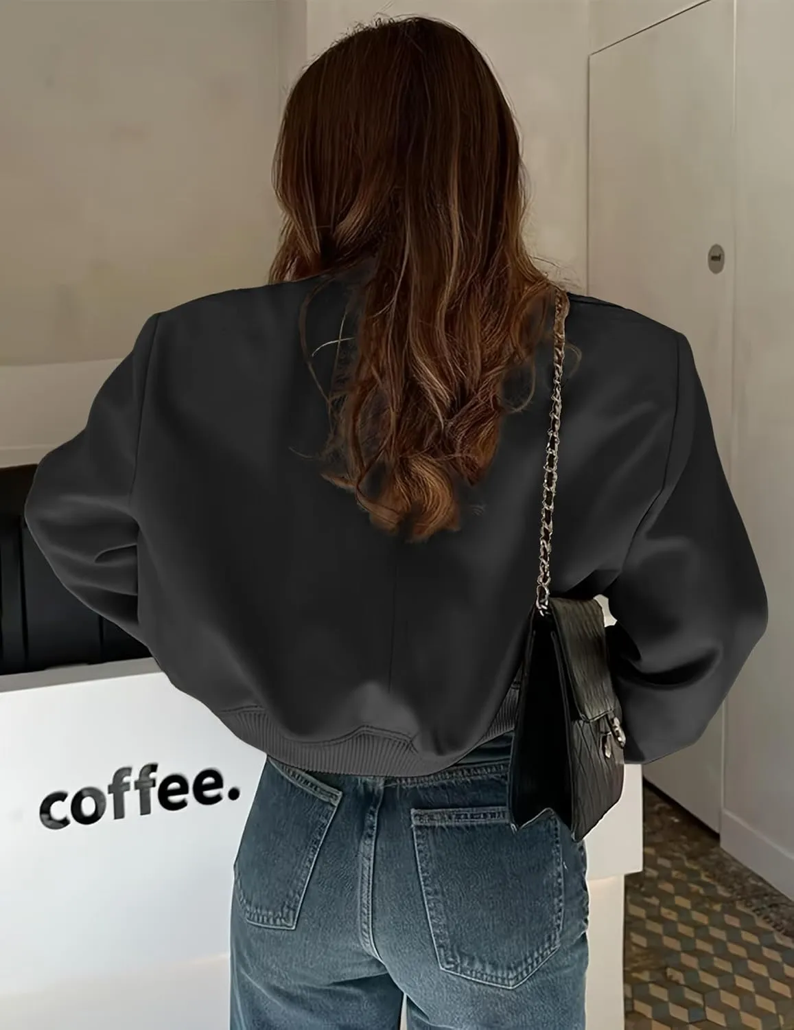 Zeagoo Women Bomber Jacket Casual Button Down Varsity Jackets Shackets With Pockets Outwear
